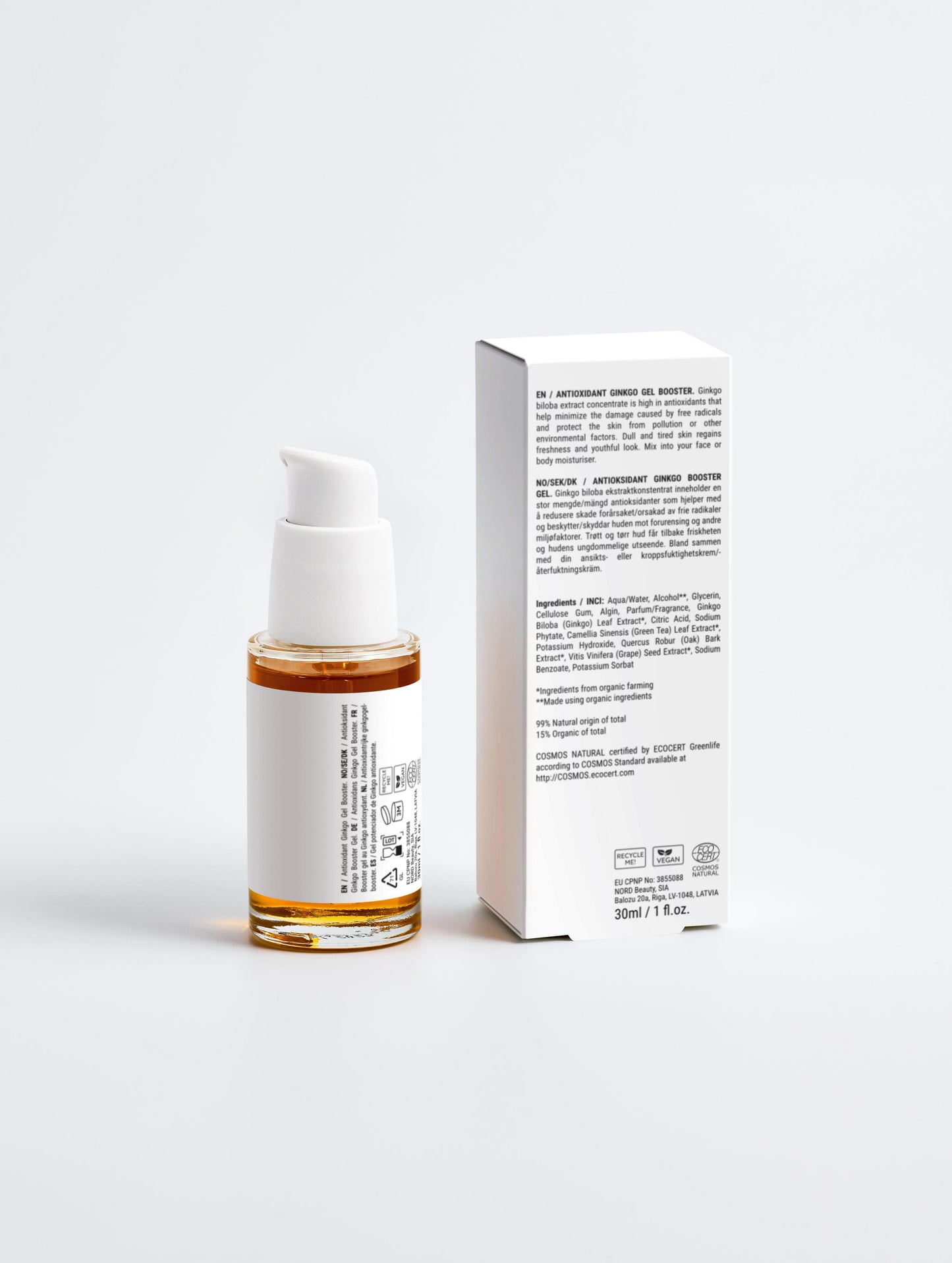 Antioxidant Ginkgo Gel Booster 30 ml / 1.01 fl oz